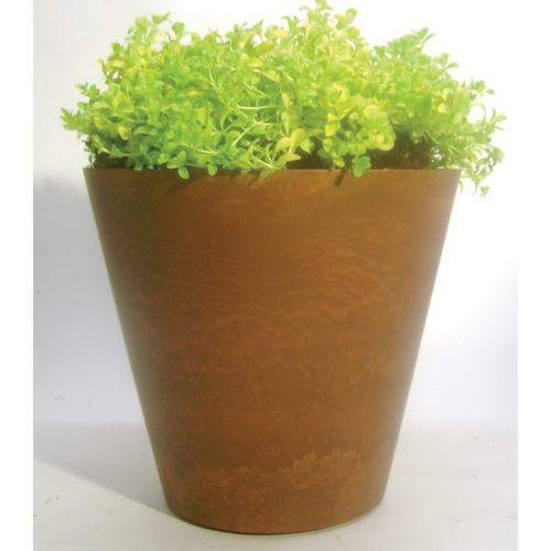 NOVELTY MANUFACTURING CO 16"  Lawn & Garden Round Napa Planter - Teak at Sears.com