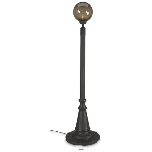 Patio Living Concept European Lantern Patio Lamp w/ 1 Bronze Globe & Weighted Base - Black Patio Living Concept European Lantern Patio Lamp w/ 1 Bronze Globe & Weighted Base - Black