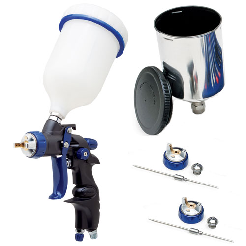 EASTWOOD Evolution HVLP Car Spray Paint Gun 1.2 1.4 1.7 tips & Aluminum Cup Kit at Sears.com