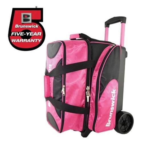 Brunswick Bowling Products Brunswick Flash X Double Roller Bowling Bag- Pink/Black at Sears.com
