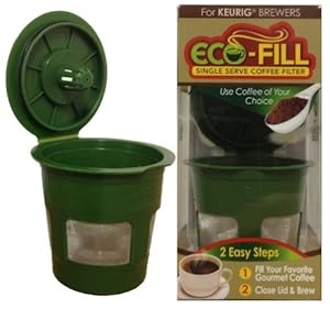 Eco-Fill Reusable Refillable k-cup Coffee Filter for Keurig Brewers at Sears.com