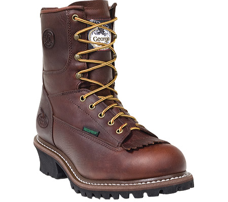 GEORGIA G7313 ST WP Logger Boots Work Shoe Brown Men SZ Wide at Sears.com