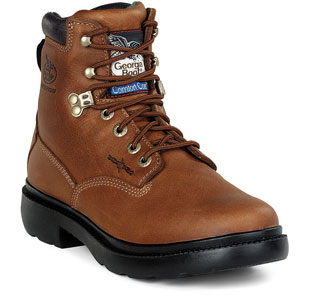 GEORGIA G6603 6" ST CC Boots Work Shoes Brown Mens SZ Wide at Sears.com