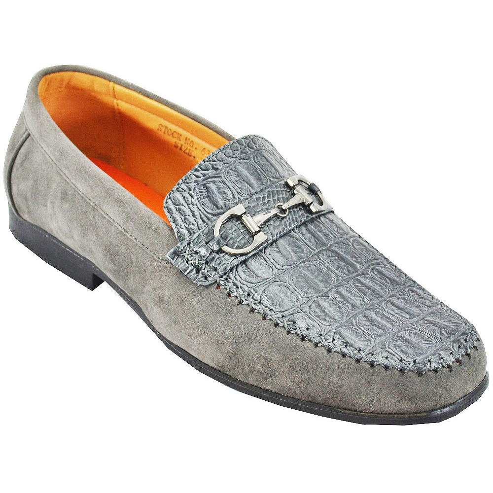 Antonio Cerrelli Men's 6330 Grey Faux Suede Casual Shoes Antonio Cerrelli Men's 6330 Grey Faux Suede Casual Shoes