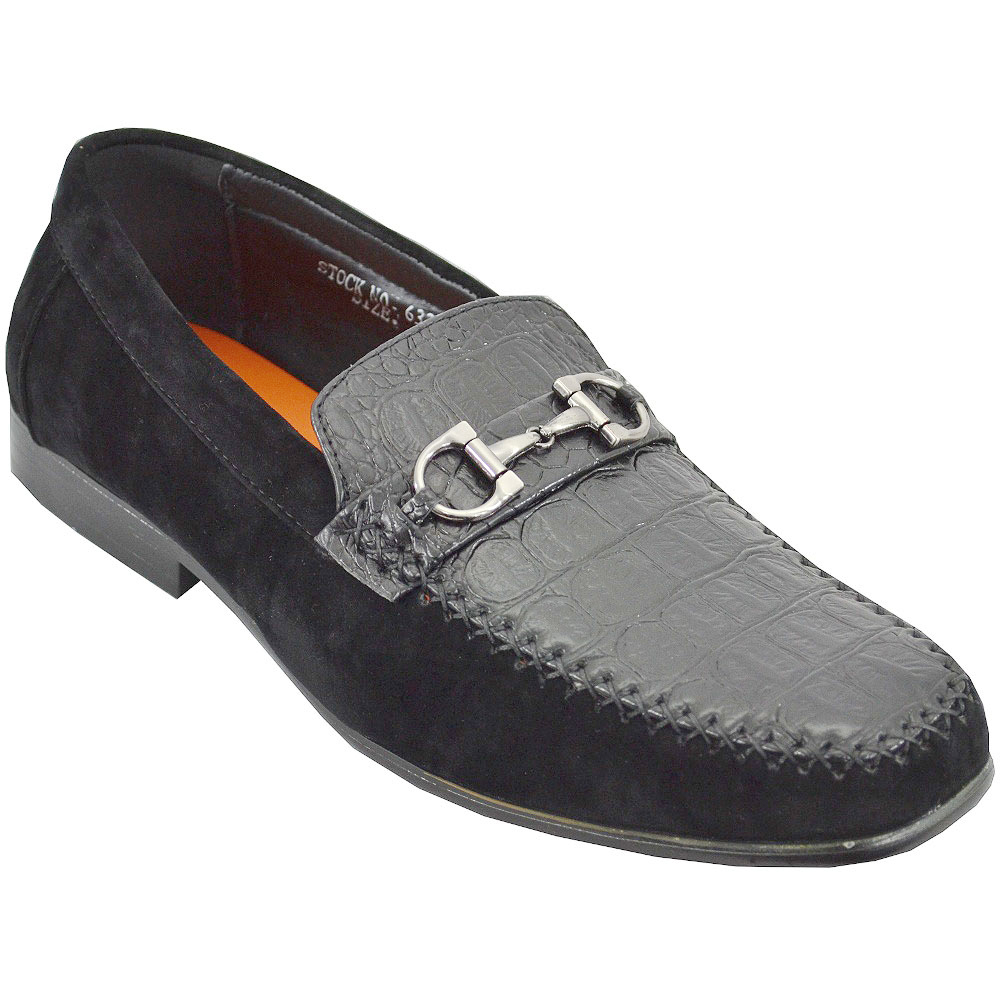 Antonio Cerrelli Men's 6330 Black Faux Suede Casual Shoes Antonio Cerrelli Men's 6330 Black Faux Suede Casual Shoes