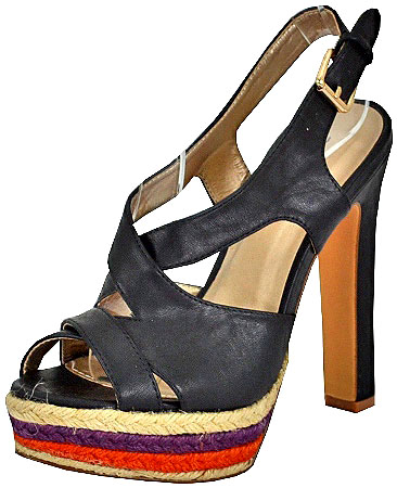 Qupid Women's Drama-101 Black Platform Sandals Qupid Women's Drama-101 Black Platform Sandals