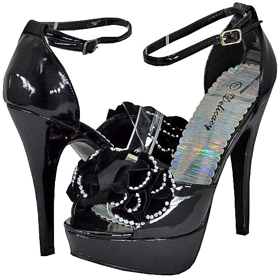 Delicacy Women's Sami-99 Black Platform Sandals Delicacy Women's Sami-99 Black Platform Sandals
