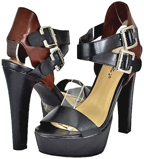 Breckelle's Women's Soho-01 Black Platform Sandals Breckelle's Women's Soho-01 Black Platform Sandals