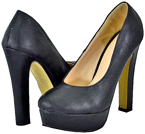 Pazzle Women's Madison-03 Black Platform Pumps Pazzle Women's Madison-03 Black Platform Pumps