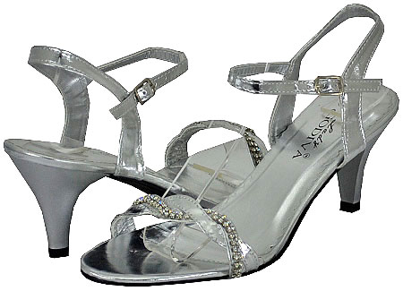 Lady Godiva Women's Dassy-3 Silver Dress Sandals at Sears.com