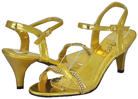 Lady Godiva Women's Dassy-3 Gold Dress Sandals at Sears.com