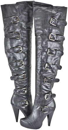 Cleopatra Women's Eva-18 Black Over The Knee Boots at Sears.com