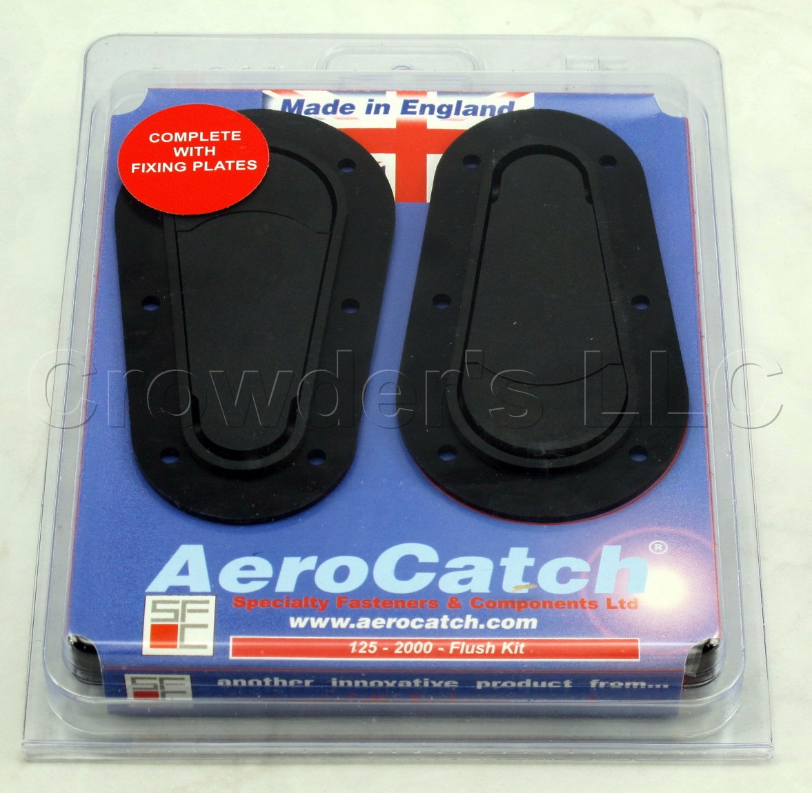 AeroCatch Flush Hood Latch and Pin Kit - Black 125-2000