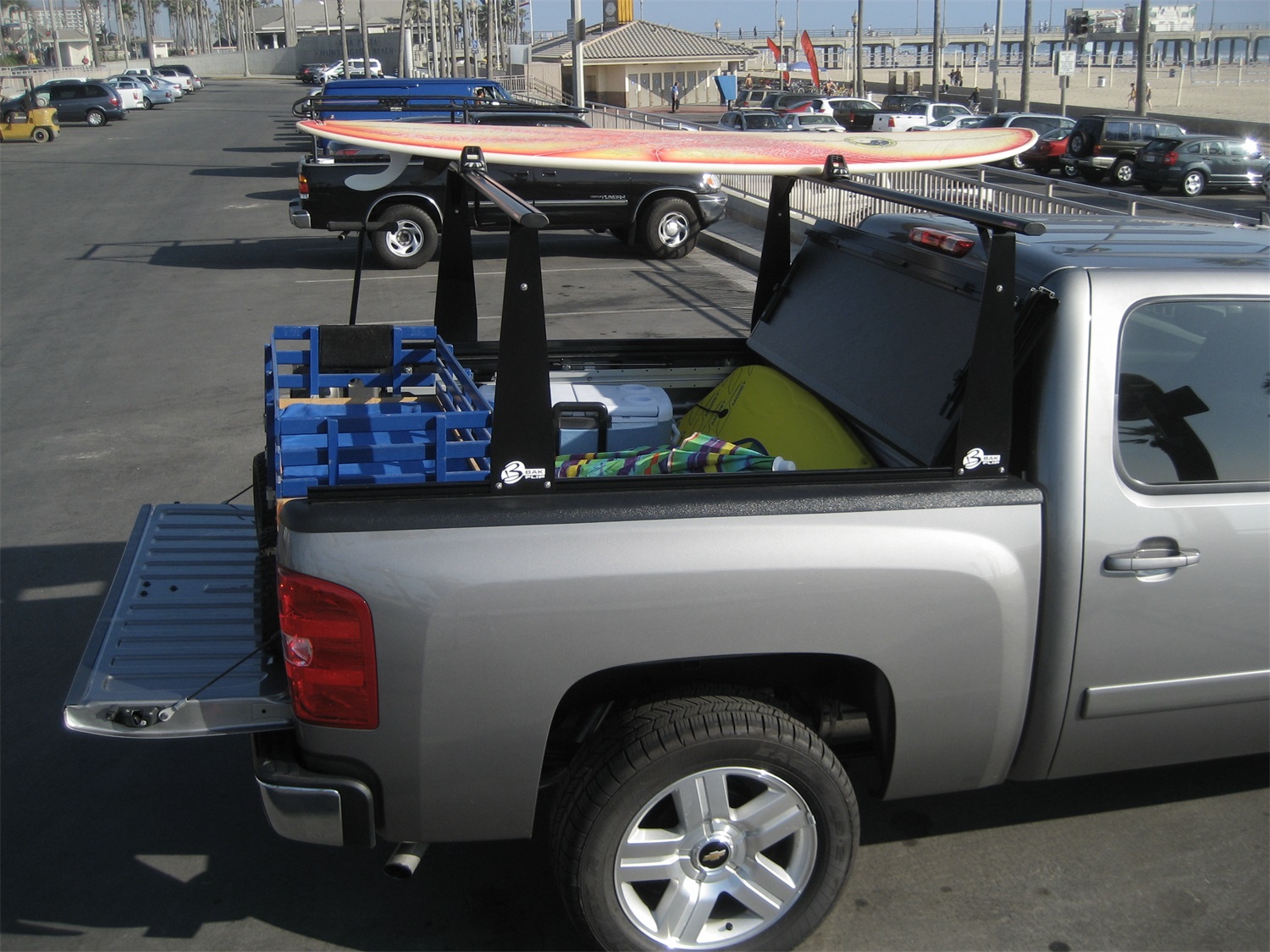 BAK Industries 26309TBT Hard Folding Truck Bed Cover and Sliding Rack System at Sears.com