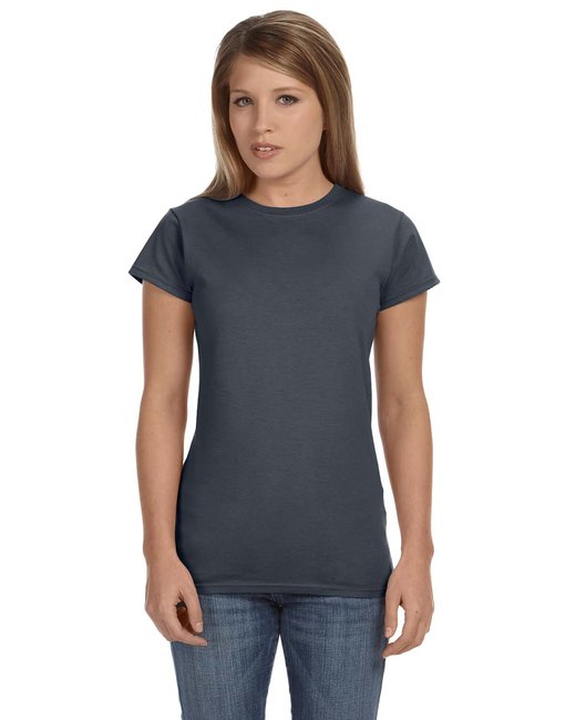 Gildan G640L Ladies 4.5 oz. SoftStyle Junior Fit T-Shirt - Gray - S at Sears.com