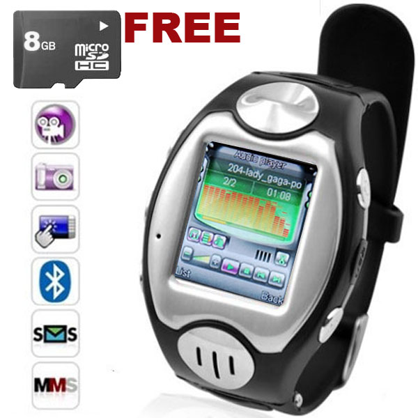 SVP Unlocked! Multimedia GSM Watch Phone/Touch Screen/MP3 Player/Free Bluetooth Headset + 8GB microSD at Sears.com