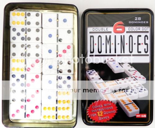 Dominoe Set in Tin Box LOT of 3 SKU:5735-1