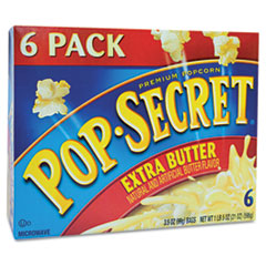 Pop Secret Microwave Popcorn, Extra Butter, 3.5 oz Bags, 6 Bags/Box at Sears.com