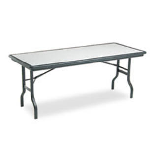Iceberg IndestrucTable Resin Rectangular Folding Table, 72w x 30d x 29h, Grani Iceberg IndestrucTable Resin Rectangular Folding Table, 72w x 30d x 29h, Grani