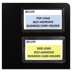 C-Line Self-Adhesive Business Card Holders, Side Load, 3-1/2 x 2, Clear, 10/P at Sears.com
