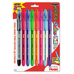 Pentel R.S.V.P. Ballpoint Stick Pen, Assorted Ink, Medium, 8 per Pack at Sears.com