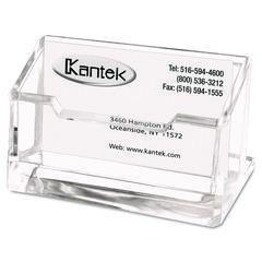 MotivationUSA * Acrylic Business Card Holder, Capacity 80 Cards, Clear at Sears.com