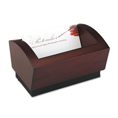 MotivationUSA * Executive Woodline II Business Card Holder for 100 2 1/4 x 4 Cards, Ma at Sears.com