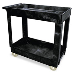 MotivationUSA * Service/Utility Cart, 2-Shelf, 16w x 34d x 31-1/4h, Black at Sears.com
