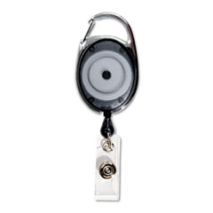 MotivationUSA * Carabiner-Style Retractable ID Card Reel, 30" Extension, Smoke, 12/Pac at Sears.com