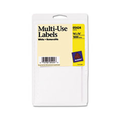 MotivationUSA * Self-Adhesive Removable Multi-Use Labels, 5/8 x 7/8, White, 1000/Pack at Sears.com
