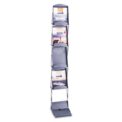 MotivationUSA * Portable Folding Literature Display, 10w x 13-1/4d x 56h, Metallic Gra at Sears.com