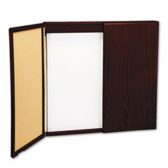 MotivationUSA * Wood Conference Room Cabinet, Dry Erase/Cork Boards, 48 x 5 x 48, Maho at Sears.com