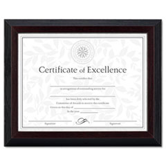 MotivationUSA * Solid Wood Award/Certificate Frame, 8-1/2 x 11, Black w/Walnut Trim at Sears.com