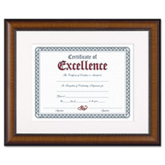 MotivationUSA * Prestige Document Frame, Matted w/Certificate, Walnut/Black, 11 x 14" at Sears.com