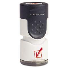 MotivationUSA * Accustamp Pre-Inked Round Stamp with Microban, Check Mark, 5/8" dia, R at Sears.com