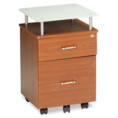 MotivationUSA * Eastwinds Vision Locking Box/File Pedestal, Medium Cherry with White G at Sears.com