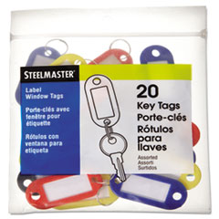 MotivationUSA * Color-Coded Key Tags with Label Window, Plastic, 2 x 7/8, Assorted, 20 at Sears.com