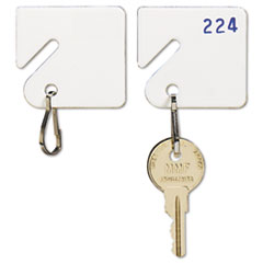 MotivationUSA * Slotted Rack Key Tags, Plastic, 1 1/2 x 1 1/2, White, 20/Pack at Sears.com