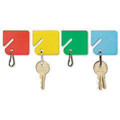 MotivationUSA * Slotted Rack Key Tags, Plastic, 1 1/2 x 1 1/2, Assorted, 20/Pack at Sears.com