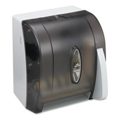 MotivationUSA * Hygienic Push-Paddle Roll Towel Dispenser, Translucent Smoke at Sears.com