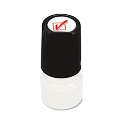 MotivationUSA * Round Message Stamp, CHECK MARK, Pre-Inked/Re-Inkable, Red at Sears.com