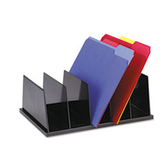 MotivationUSA * Large Desktop Sorter, Five Sections, Plastic, 13 1/2 x 9 1/8 x 5, Blac at Sears.com