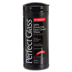 MotivationUSA * Perfect Glass Glass Cleaner Wipes, 7" x 10", 60 Wipes/Canister at Sears.com