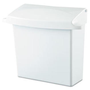 MotivationUSA * Sanitary Napkin Receptacle with Rigid Liner, Rectangular, Plastic, White MotivationUSA * Sanitary Napkin Receptacle with Rigid Liner, Rectangular, Plastic, White