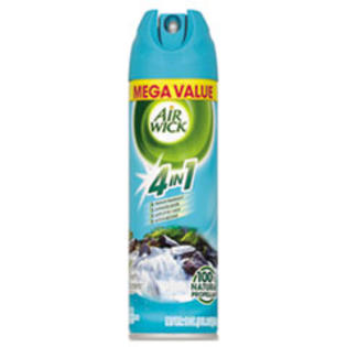 Airwick * MEGA-SIZE 4 in 1 Aerosol Air Freshener, 18 oz Aerosol, Fresh Waters Airwick * MEGA-SIZE 4 in 1 Aerosol Air Freshener, 18 oz Aerosol, Fresh Waters