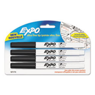 MotivationUSA Low-Odor Dry-Erase Marker, Ultra Fine Point, Black, 4/Pack MotivationUSA Low-Odor Dry-Erase Marker, Ultra Fine Point, Black, 4/Pack