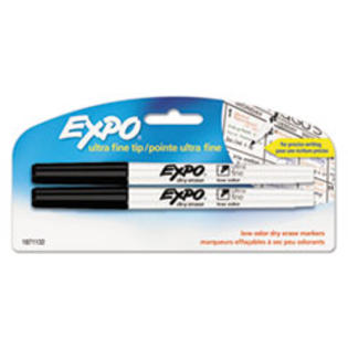 MotivationUSA Low-Odor Dry-Erase Marker, Ultra Fine Point, Black, 2/Pack MotivationUSA Low-Odor Dry-Erase Marker, Ultra Fine Point, Black, 2/Pack