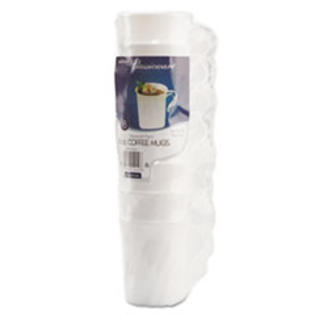 COU Classicware Plastic Coffee Mugs, 8 oz., White, 8/Pack COU Classicware Plastic Coffee Mugs, 8 oz., White, 8/Pack
