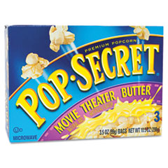 COU ** Microwave Popcorn, Movie Theater Butter, 3.5 oz Bags, 3 Bags/Box at Sears.com