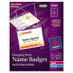 COU ** Neck Hanging-Style Flexible Badge Holders, Top Load, 3 x 4, White, 100 at Sears.com
